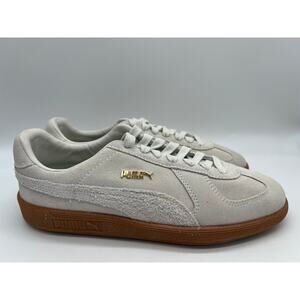 PUMA Men's Low-Top Army Trainer Bonanza Beige Suede 381228-01 Size 7.5